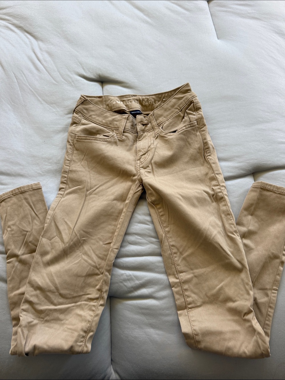 American Eagle Outfitters tan super stretch pants